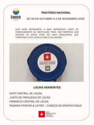 Peditório Nacional | De 30 de outubro a 2 de novembro 2025