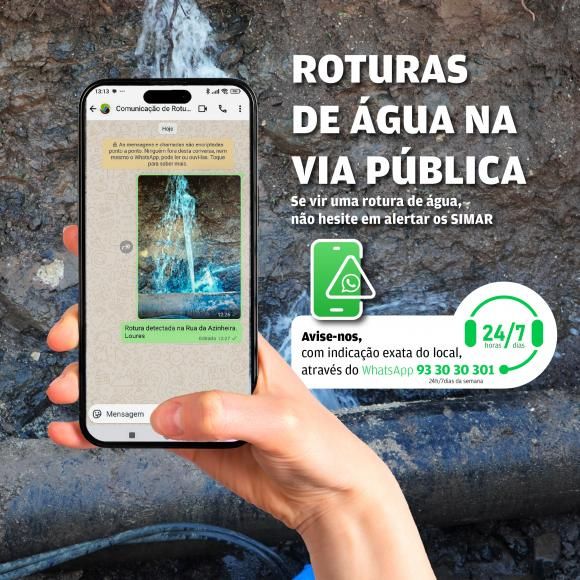 Novos Horários | Linha de Recolha de Monos e Comunicação de Roturas de Água na Via Pública