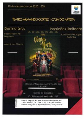 Ida ao Teatro - "Um Quinteto de Morte" | 10/12/2025