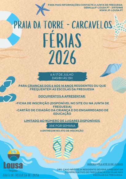 OTL - Praia 2026 "Praia da Torre" | 6 a 17 de julho