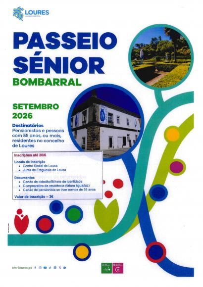 Passeio S&eacute;nior - Bombarral | Setembro 2026