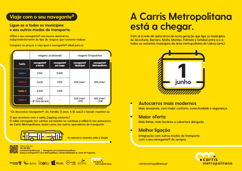 NOVA GERAÇÃO DE TRANSPORTE PÚBLICO NA AML NOVA GERAÇÃO DE TRANSPORTE PÚBLICO NA AML