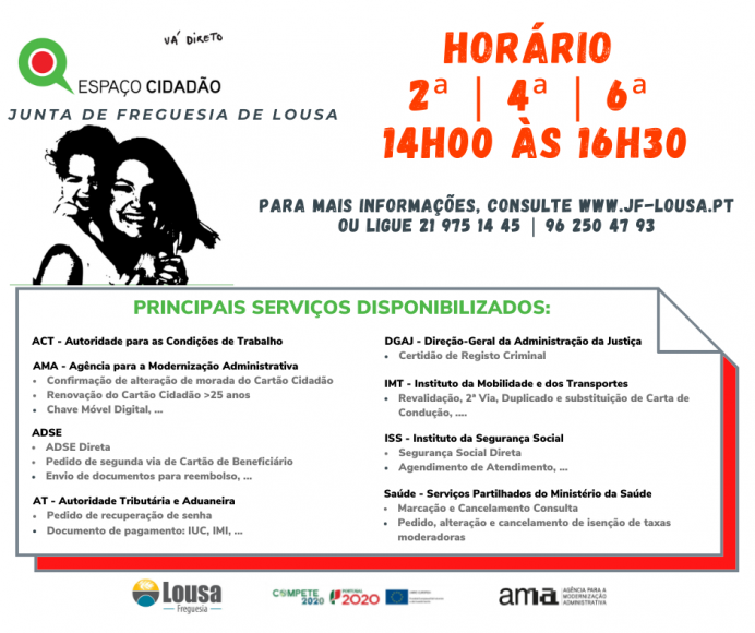 Espaço Cidadão da Junta de Freguesia de Lousa