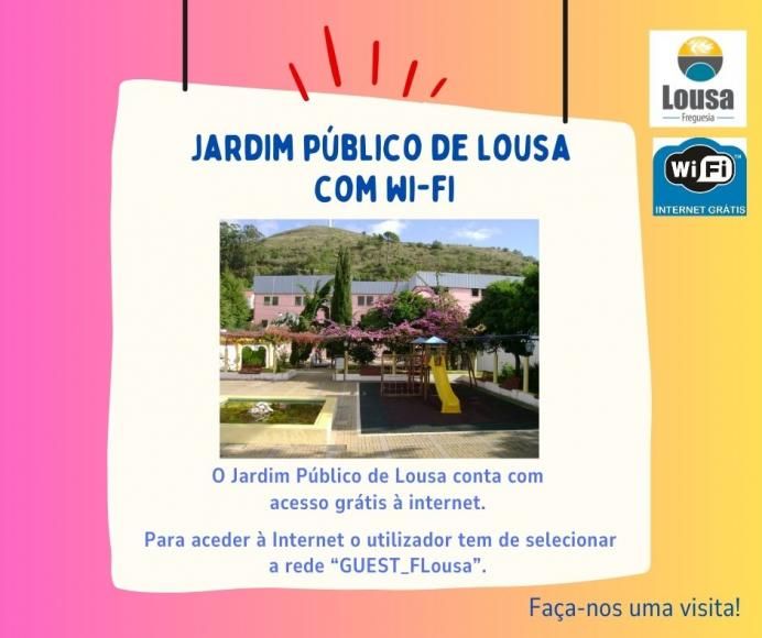 Jardim Público de Lousa com WI-FI