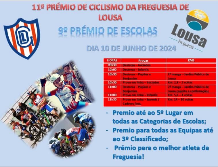 11º Prémio de Ciclismo da Freguesia de Lousa - 9º Prémio de Escolas