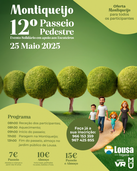 12º Passeio Pedestre | 25 Maio 2025