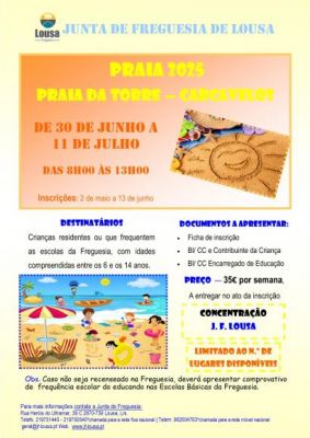 OTL - Praia 2025 "Praia da Torre" | 30 de junho a 11 de julho de 2025